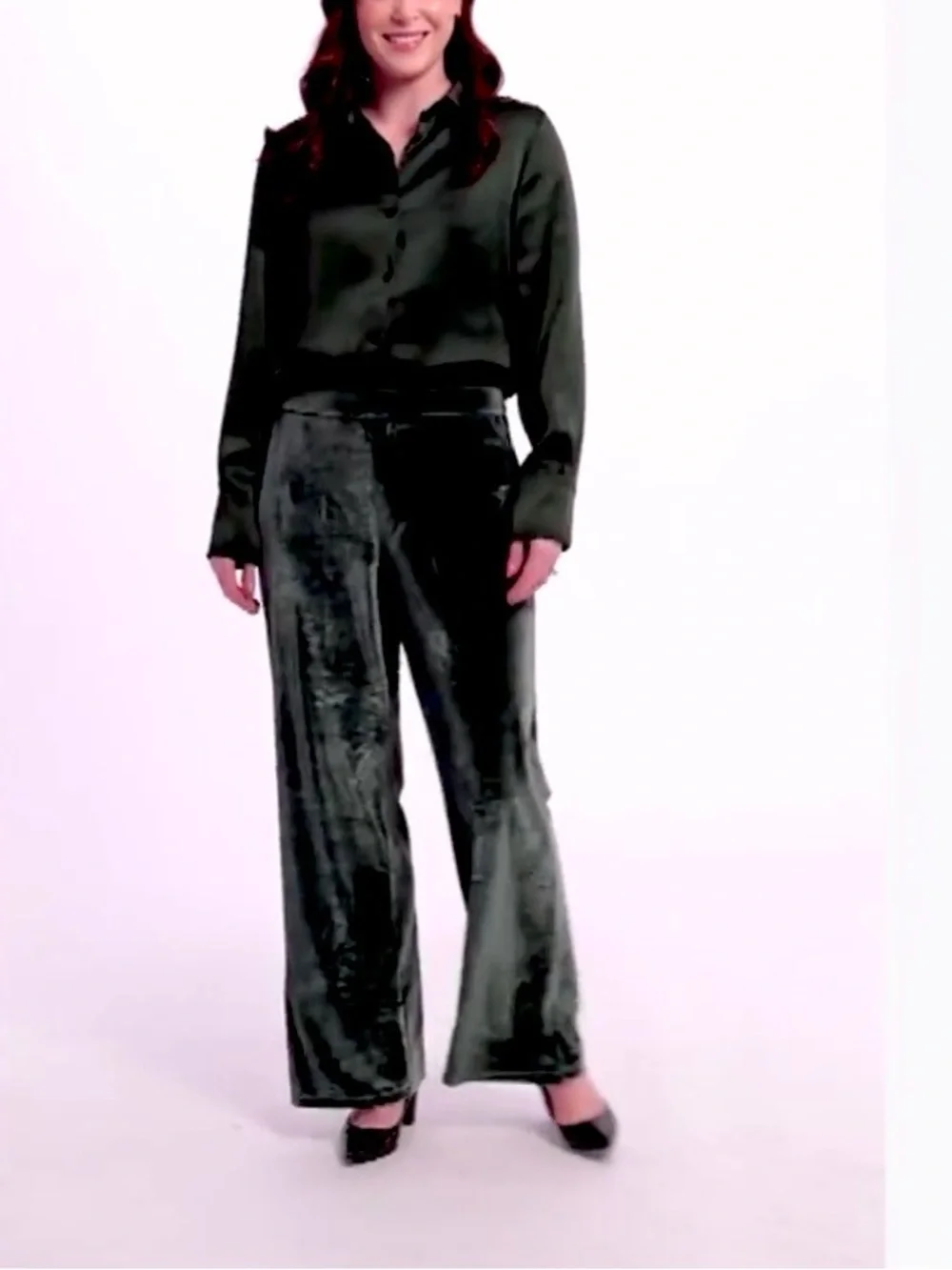 NWOT Beautiful by Lawrence Zarian Velvet Pants